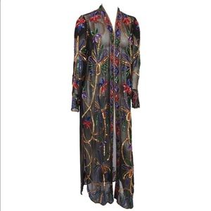 Vintage 80s Amoureuse Sequin & Beaded Robe